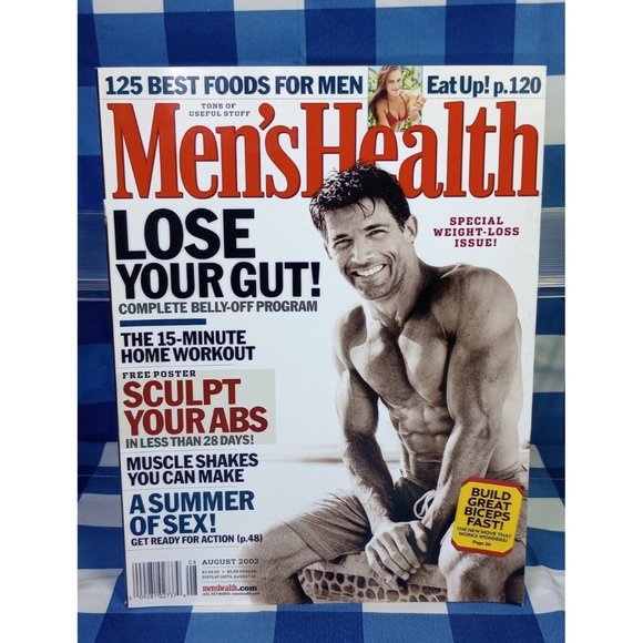 Vintage Men’s Health Magazine August 2002 - Gregg Avedon, Lance Armstrong - Picture 1 of 6